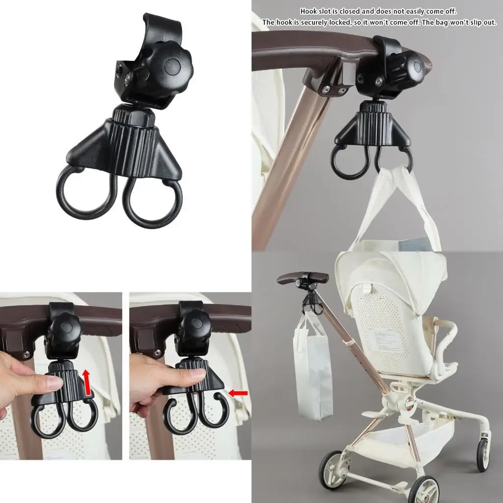 

Compact Storage Solution Hook for Strollers Easy Foldable Design High Load
