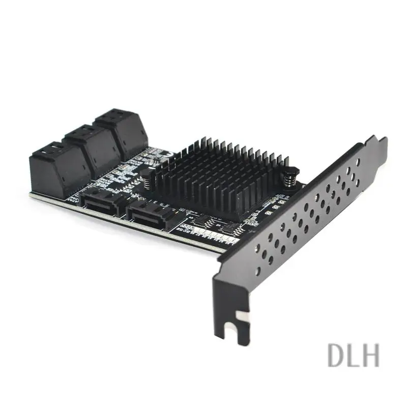 

VO-88SE9215 Chip 8 Ports SATA 3.0 To Pcie Expansion Card PCI Express SATA Adapter SATA 3 Converter With Heat Sink For HDD