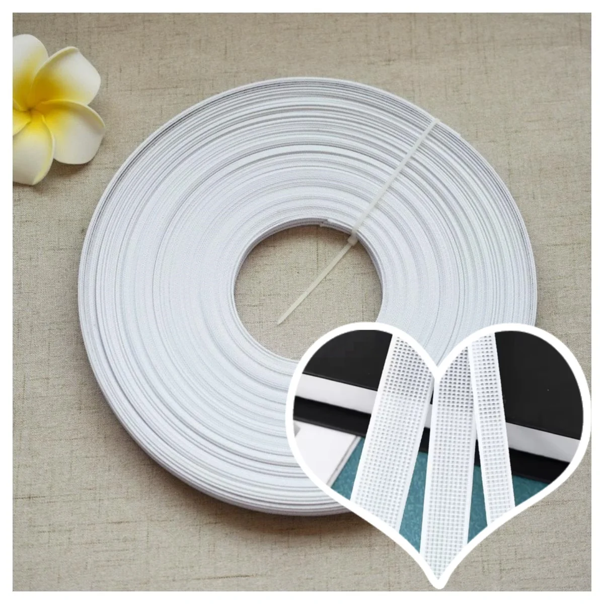 100Yards Polyester Sew Through Low Density Boning Strip Support Bone  Corset Wedding Gown Party Dress Nursing Caps Diy Handcra