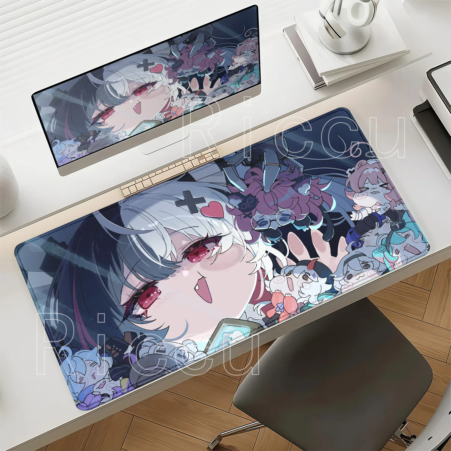 Lacrimosa NTE Neverness To Everness Anime Girl Mousepad Gaming Office Speed Keyboard Desk Mat Stitch Edge HD Printing XXL Carpet