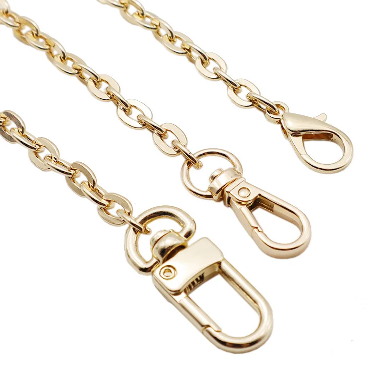 316L Stainless Steel Solid Metal Cable Link Bag Chain Protector Strap Accessories Bandage IP Gold Plated Silver Women Kpop DIY