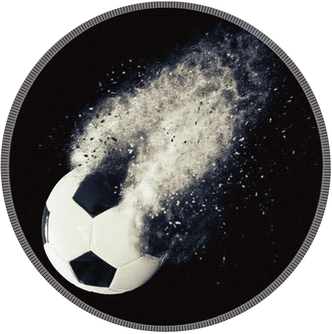 

Крутой футбол, искусство, искусство, Противоскользящий резиновый игровой коврик для мыши, круглые коврики для мыши для компьютеров, ноутбуков 7,9x7,9 дюймов