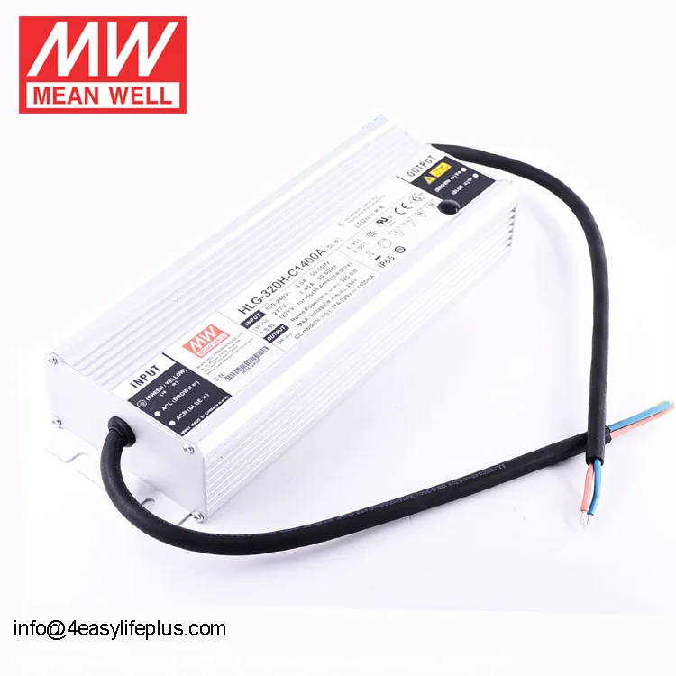 

Meanwell HLG-320H-C1400B 320W Constant Current LED Driver