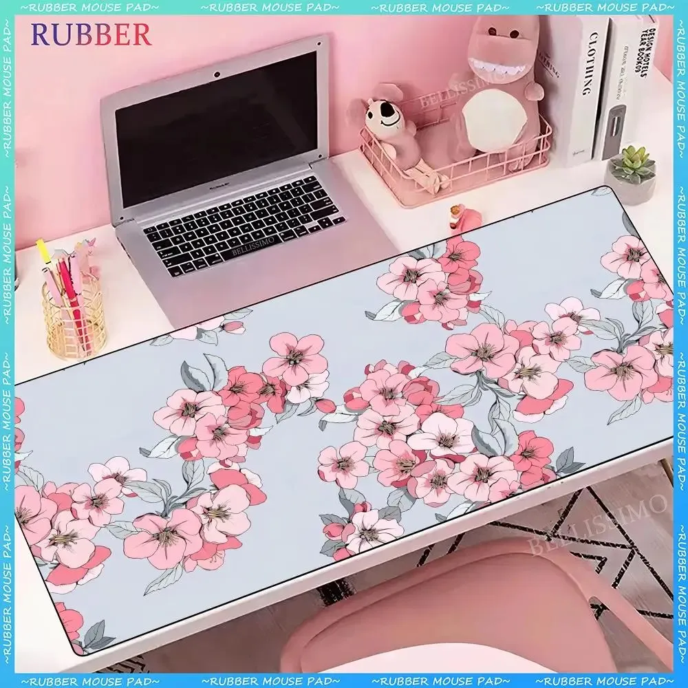 

Computer rubber non-slip mouse pad (large pink flower) game accessories game keyboard desk mat mouse pads personality office pad