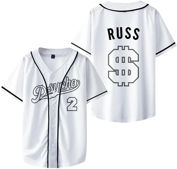 Russ  jersey  It was You All Along Tour   baseball jersey v neck short sleeve jersey men/wommen fans  jersey