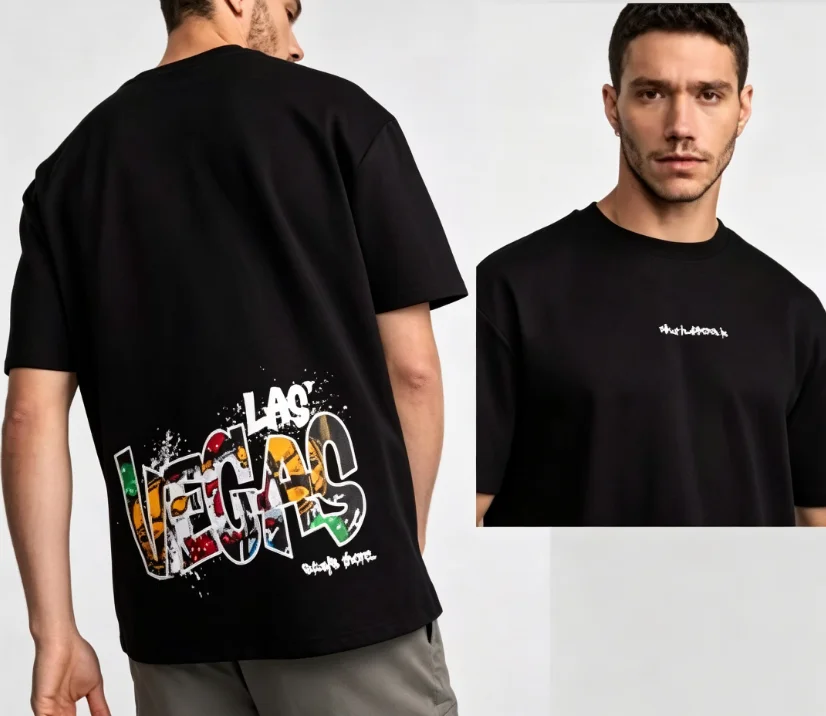 Mens Fashion Combination - Koszulka z krótkim rękawem z nadrukiem