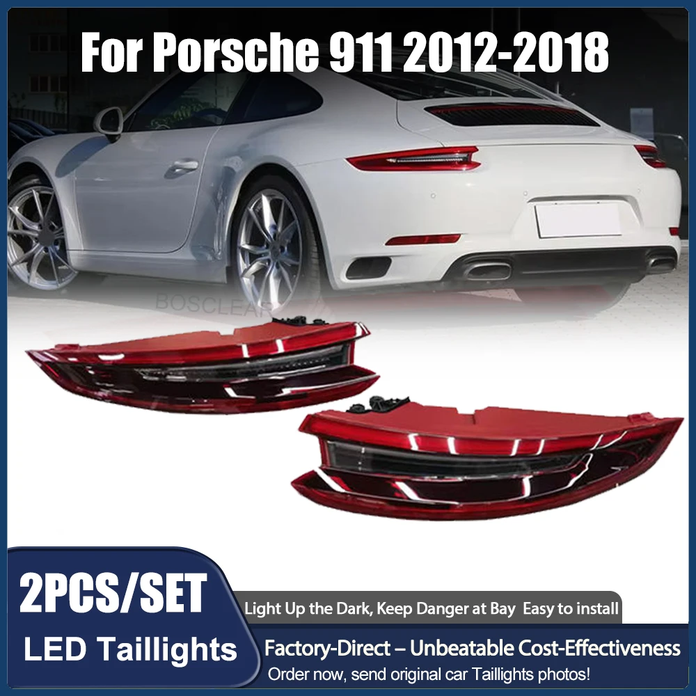 

Taillight Assembly for Porsche 911 LED Tail Light 2012-2018 991.1 Upgrade 991.2 Rear Lamps DRL Brake Turn Signal Car Accessories