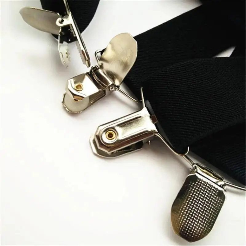 새로운 패션 디자인 unisex 클립 온 교정기 탄성 슬림 서스펜더 y 백 서스펜더 남성 바지 unisex 스타일 의류 액세서리