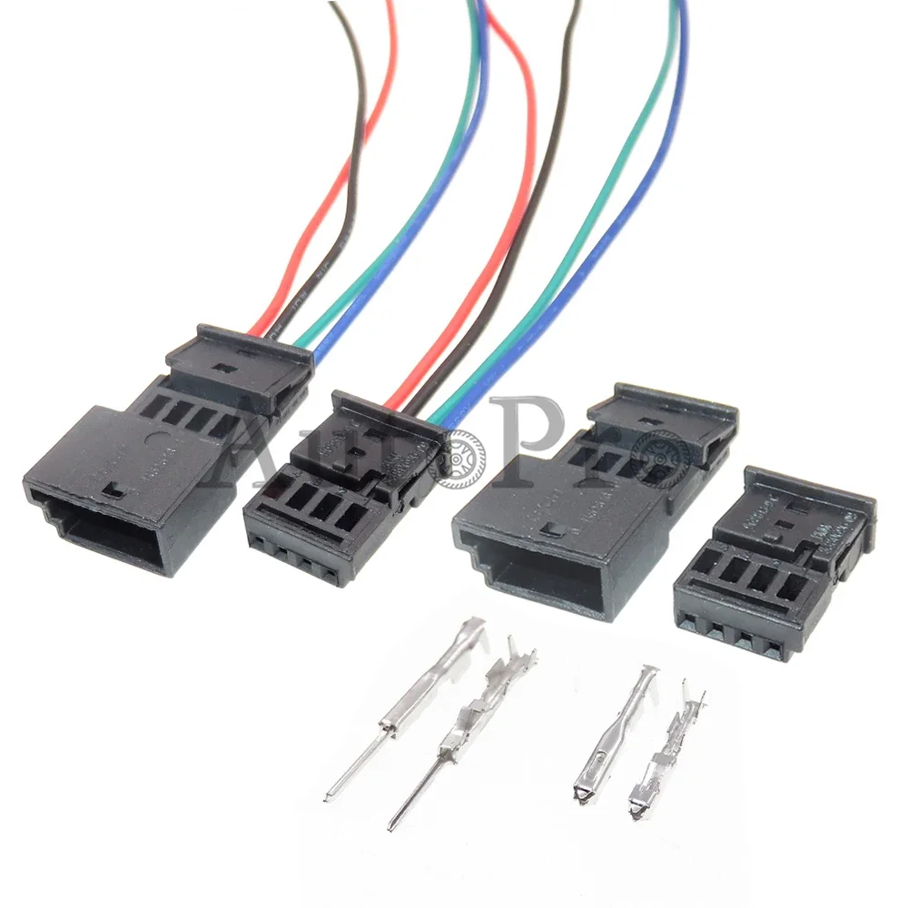 

1 Set 4 Hole 0-1452576-1 968813-1 AC Assembly Auto Dash-recorder Electric Cable Connector Car Low Current Plastic Housing Socket