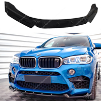 Maxton Style ABS Gloss Black Front Bumper Splitter Lip Spoiler For BMW F85 F86 X5M X6M 4.4T V8 Real M 2015-2018 Bodykits Tuning