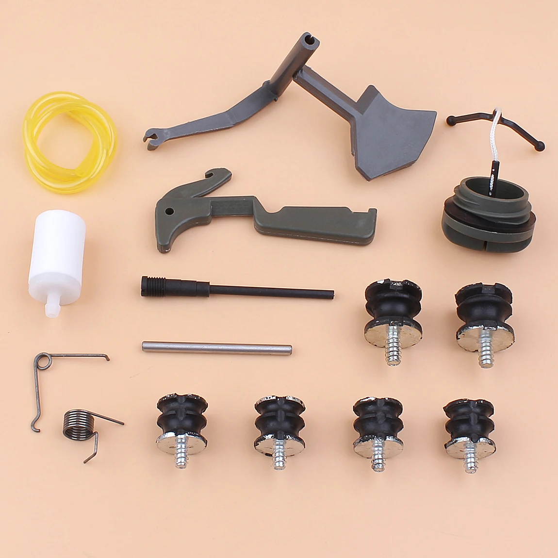 Set di supporti tampone isolatore grilletto acceleratore per Husqvarna 268 61 66 266 272 parti motosega motosierra gasolina
