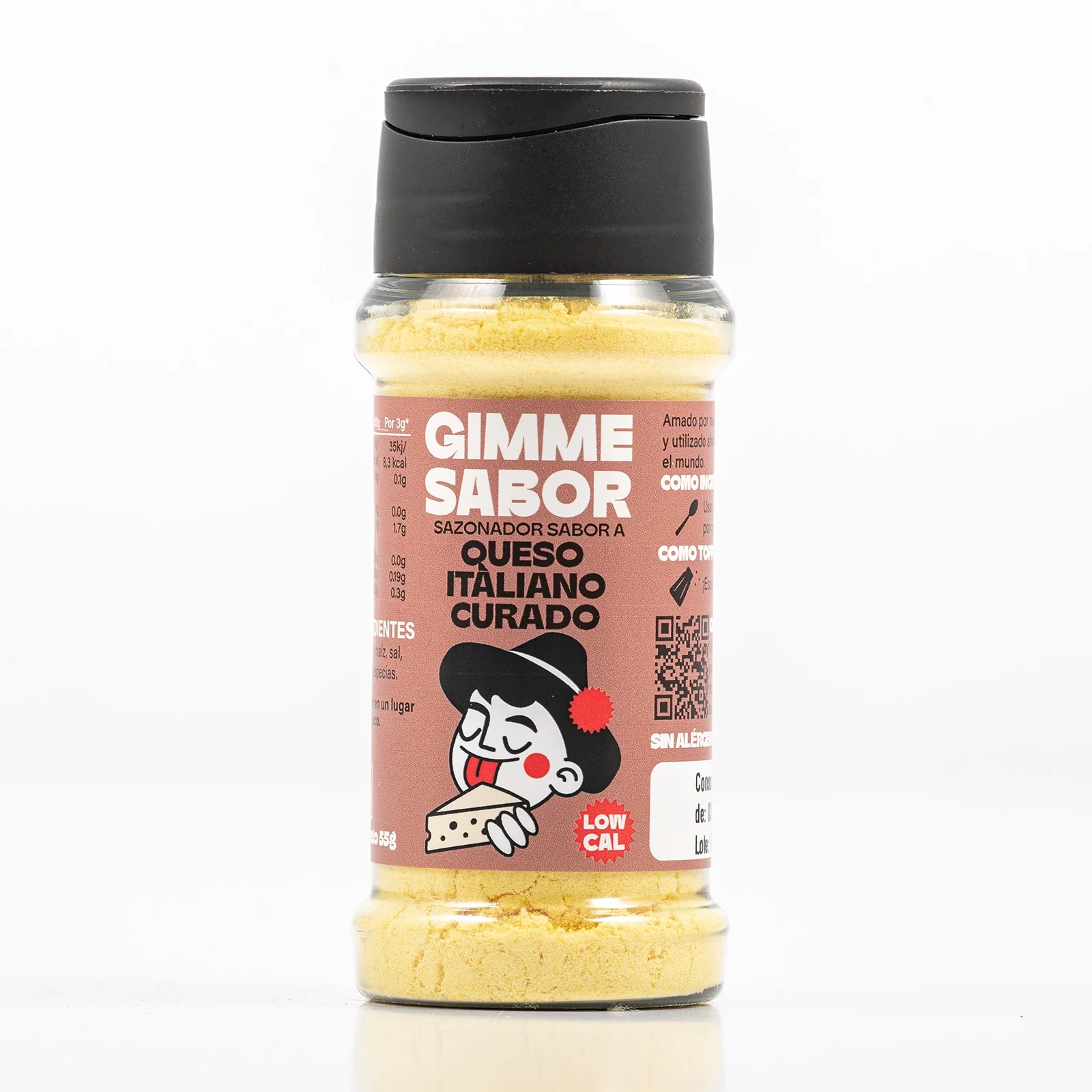 GIMME SABOR Sazonador vegetal sabor QUESO PARMESANO, Sin glutamato ni alérgenos