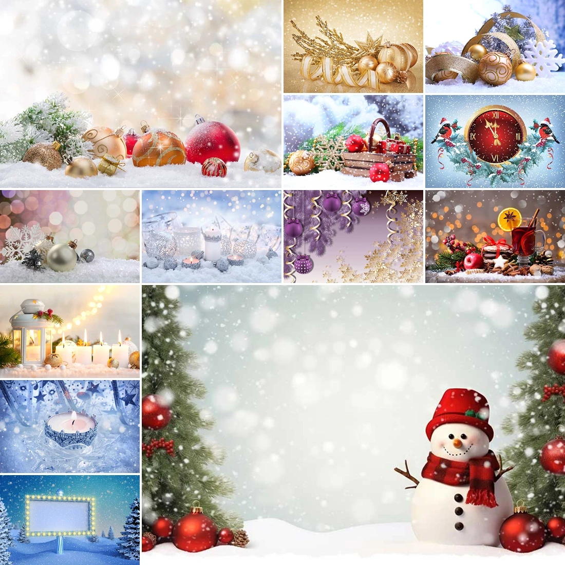 

MOON.QG Christmas Liquidation Back Drop Snow Carpet Xmas Trees Backgrounds Poster Photobooth Party Baby Shower Photo Studio