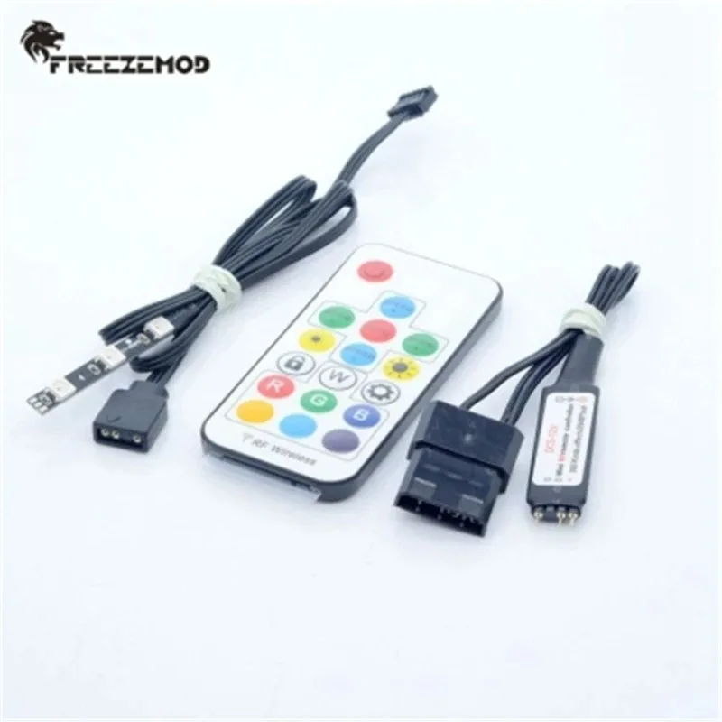 

FREEZEMOD RBW-D3 Water Cooling Block Dedicated LED 5V RBW Hard Light Strip Support RGB Remote Control AURA Synchronization