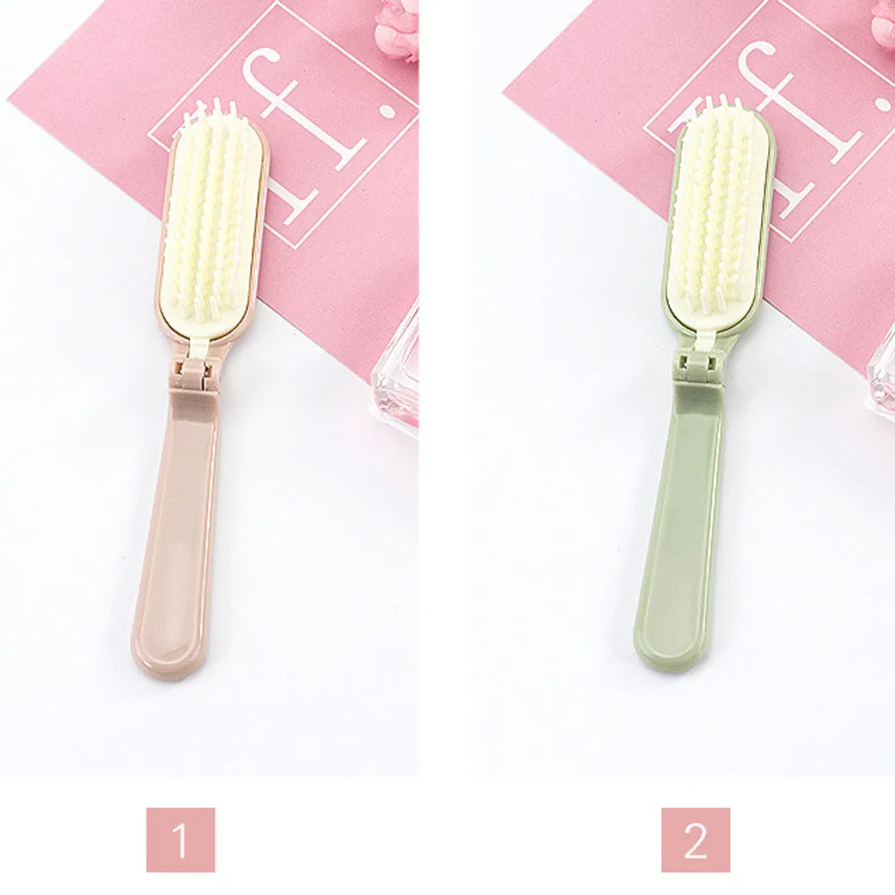 

2 складных расчески для завивки волос, портативные, с широкими зубьями, складывающиеся на 180 градусов, пластиковые, для женщин, для салона и путешествий, антистатические