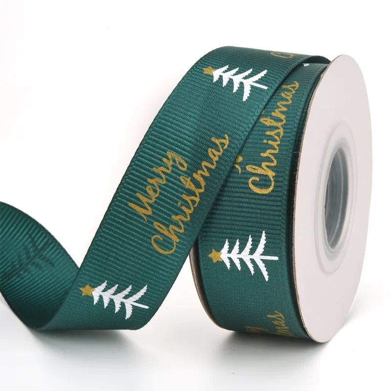 Christmas ribbons, joyful Christmas gift wrapping tapes, holiday decorations, party supplies, DIY handicrafts, baking packaging