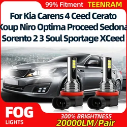 LED Fog Lights Bulbs 12V Fog Lamps For Kia Carens 4 Ceed Cerato Koup Niro Optima Proceed Sedona Sorento 2 3 Soul Sportage XCeed