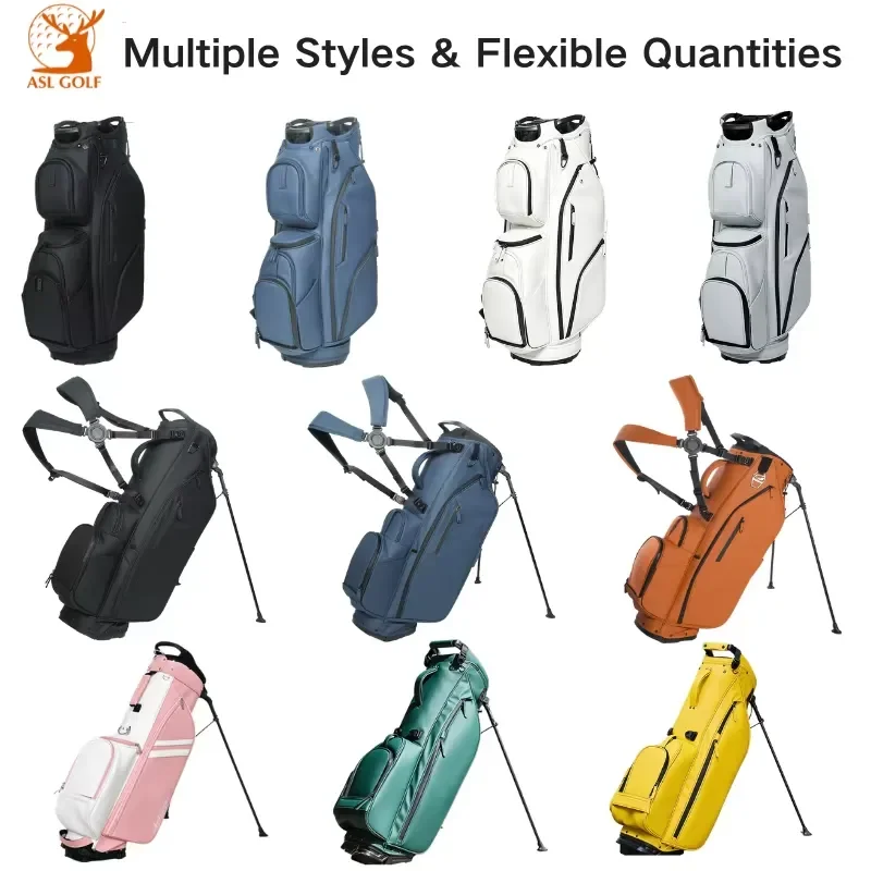 ASL GOLF Custom Waterproof Stand Carry Bag Wholesale OEM Logo Travel Practice Golf Bags Lightweight Durable Golfing Gear