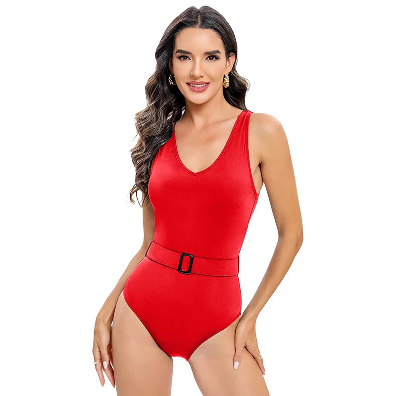 Maillot de bain une pièce conservateur couvrant le ventre pour femme, sangle dos nu, bikini, vente en gros, Russie, nouveau, 2024