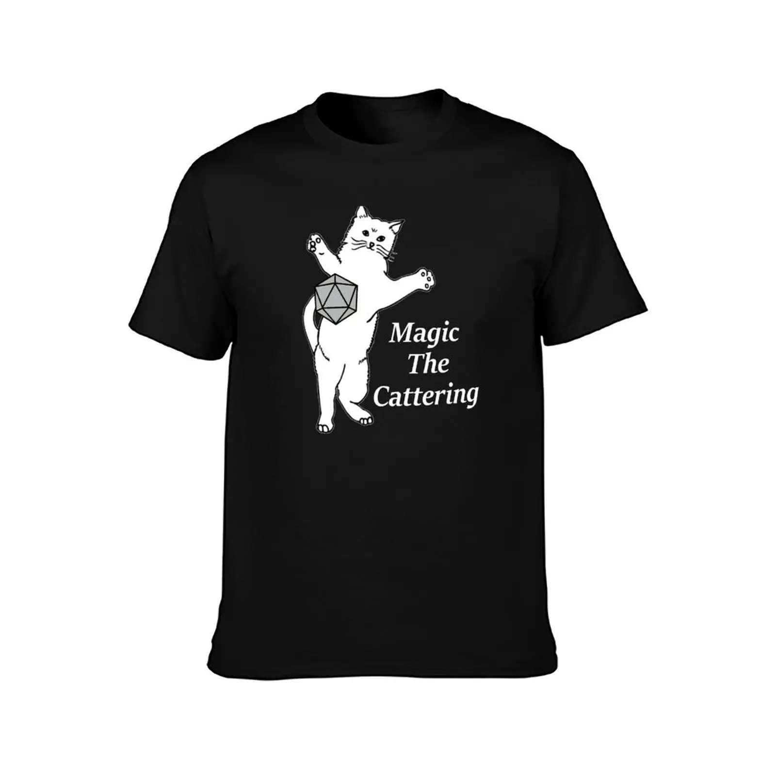 Magic the Cattering 2 - White / Black T-Shirt Aesthetic clothing Personalized t-shirt tshirts for men