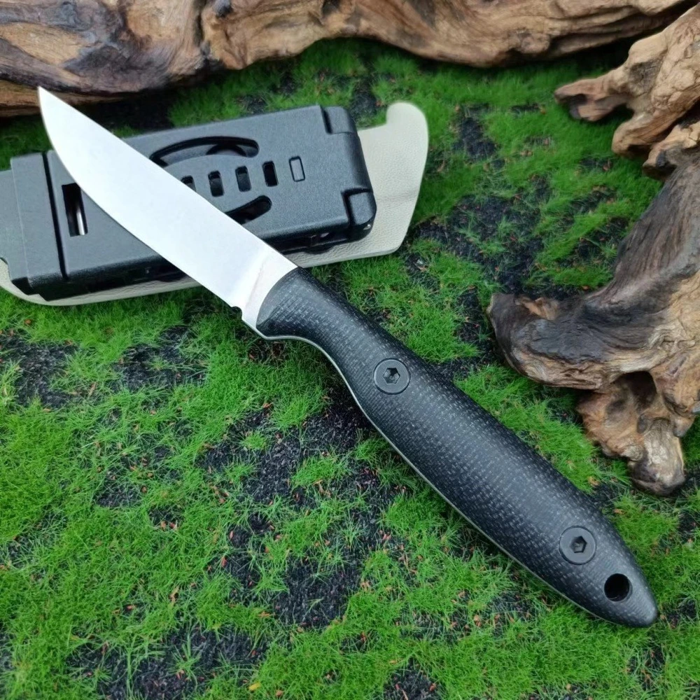 

Portable Outdoor Tactical Fixed Blade Knife EDC Multi-Function Durable Tool Hiking Camping Knife Fishing BBQ Tools with K Sheath