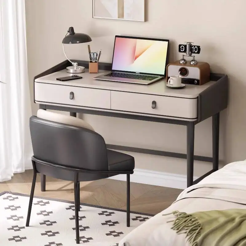 

Style Desk Modern Minimalist Cream Bedroom Small Unit Multifunctional Desk Bedside Home Computer Desk High-end