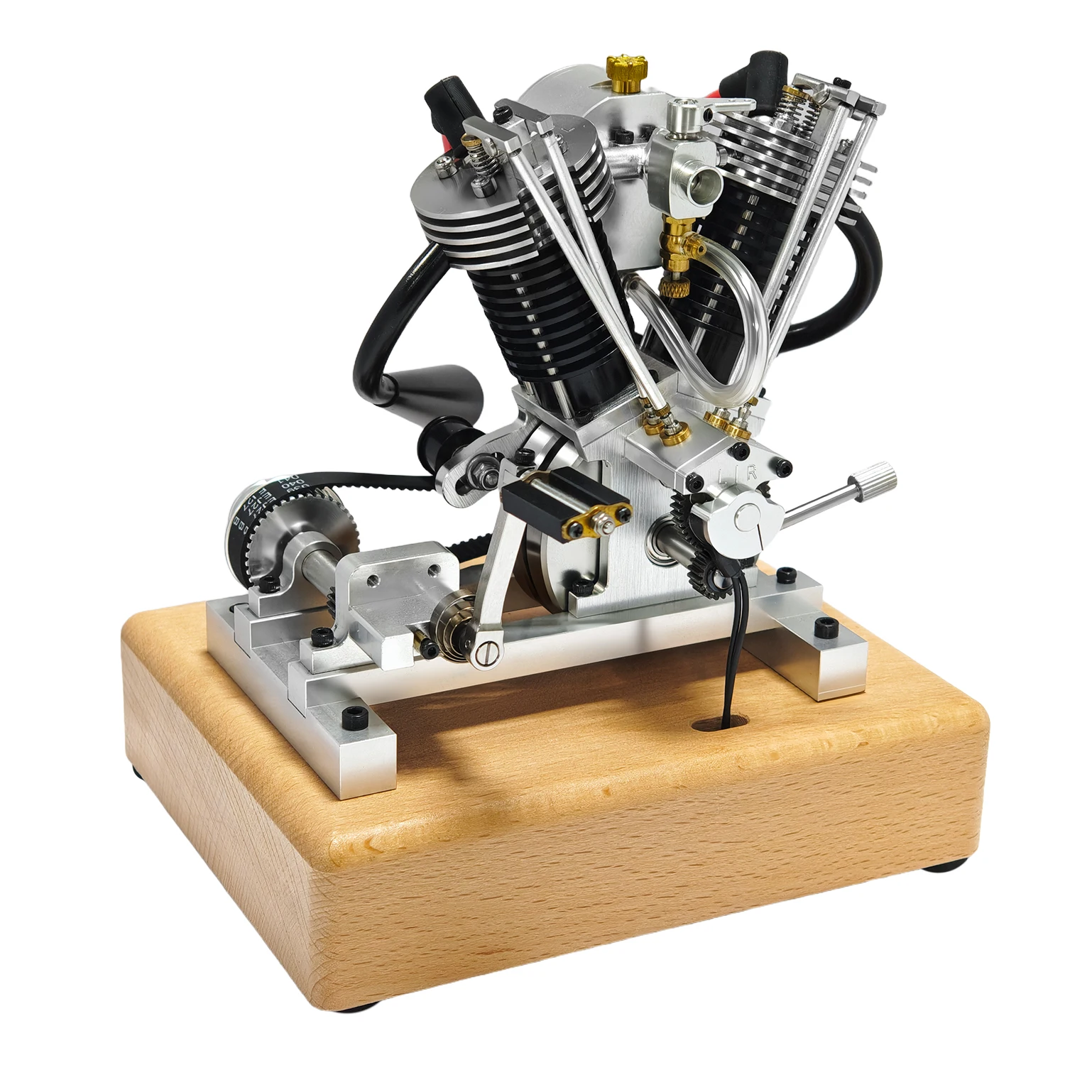 Mesin motor bensin empat langkah dua silinder MUSA V2-Twin model koleksi penggemar