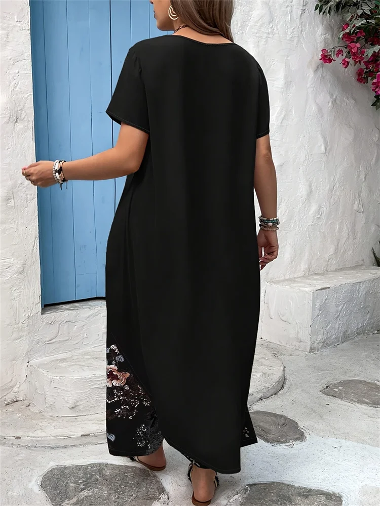 Wmstar حجم كبير قطعتين مجموعات النساء بالجملة بلوزة طويلة وطباعة واسعة الساق الصيف مطابقة دعوى موضة ملابس الشارع 2025