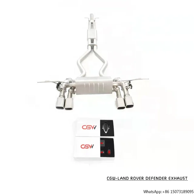 

Новая высокопроизводительная выхлопная система CGW для Range Rover Defender 3.0T 2020+ с четырьмя квадратными насадками на глушитель