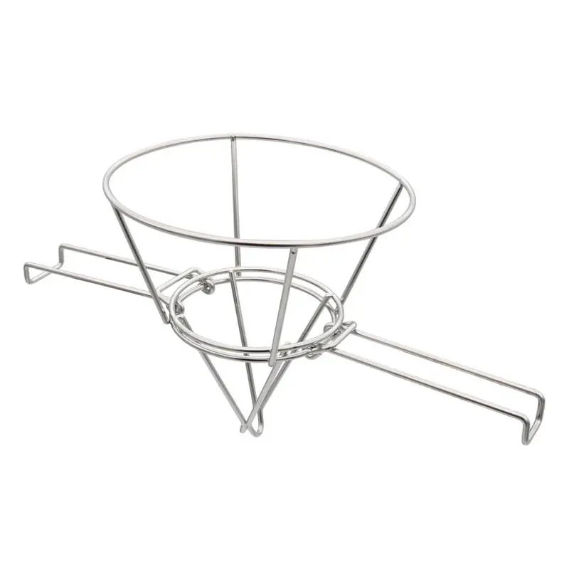 

Fryer Oil Filter Stand Deep Fryer Oil Filter Holder With Foldable Arms Stainless Steel Reusable Strainer Rack For Kitchen Home