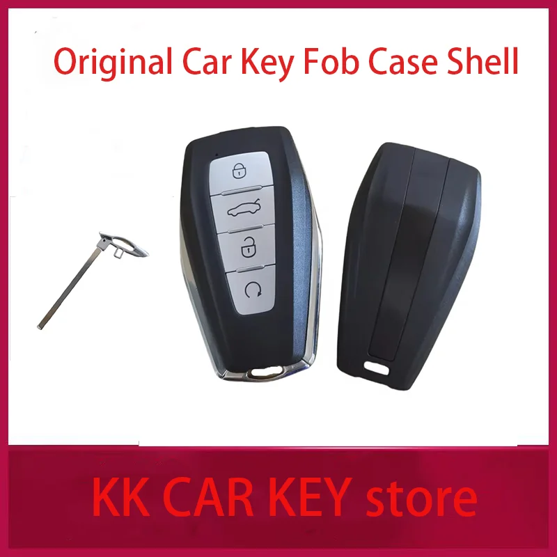 Replacement Original Car Key Fob Case Shell for Geely Coolray X6 Geometry C Emgrand Global Kulrey Hawk GX7 Okavango 4 Bottons