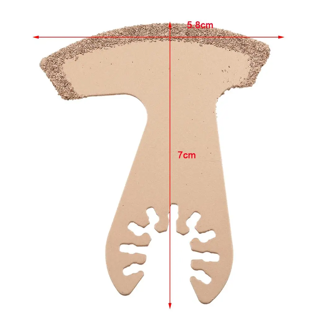Steel Segmented Grout Cutter Blade for Multi Tool Sharp Oscillating Saw Accessory for Home Repair