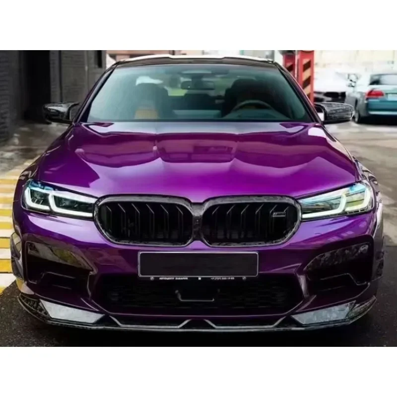 Neu! OEM Für BMW M5 F90 2PCS Dry Carbon Fiber Nebel Licht Rahmen Abdeckung Auto Zubehör Styling Formteile Auto Zubehör körper Kits