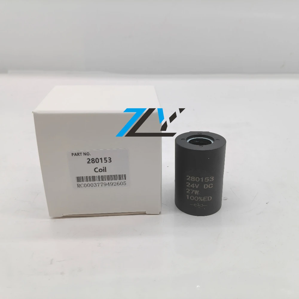 280153 24V 27W Solenoid Valve Coil  Suitable for EC210 EC240 EC290 EC340D EC360 EC360B Excavators Electrical Components