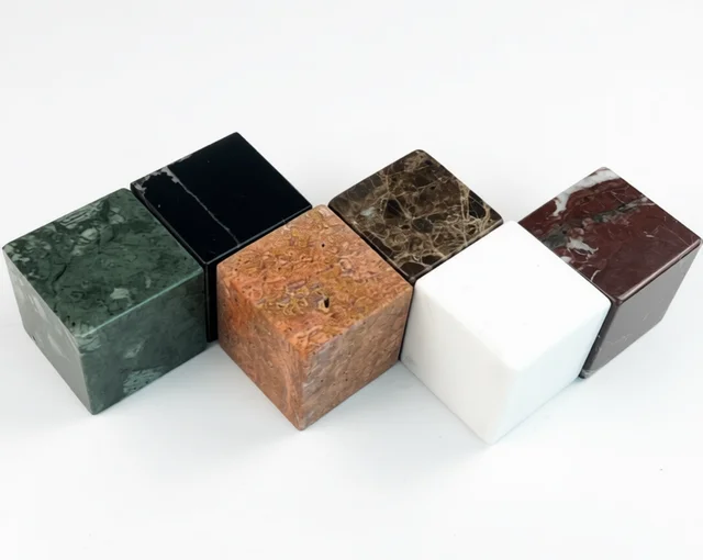 50x50x50mm Natural Marble Stone Cube Blocks  Jewelry Crafts display stand base plates home decorative marble 4