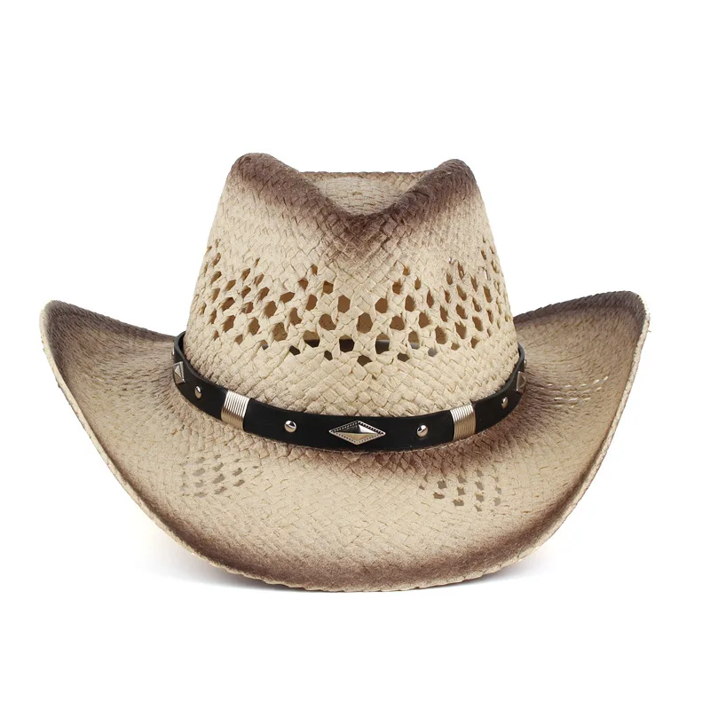 

Spring and summer new male emale couples casual denim straw European American style hand-woven outdoor sunshade sunscreen hat