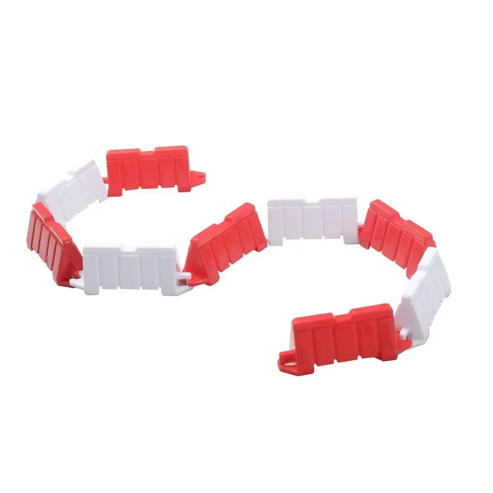 100 stks/set Wegbarrière DIY Racing Track Ontwerp Drifting Race Track 6.2*1.8*2.5 CM