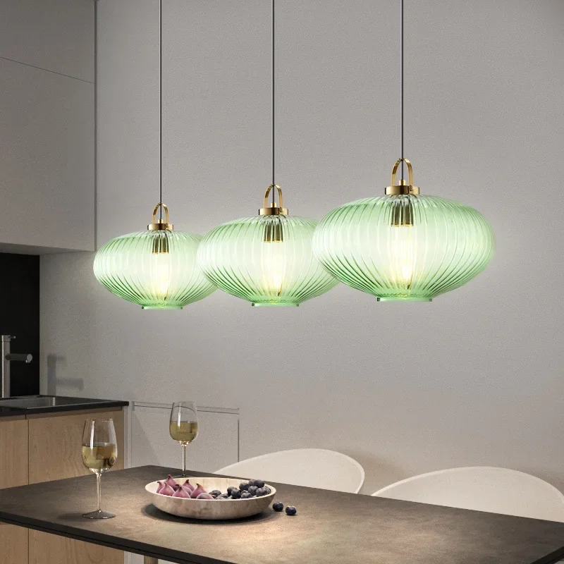 

Nordic Restaurant Lights Hallways Bedside Cafes Restaurants Retro Minimalist Glass Homestays Single Head Pendant Lights