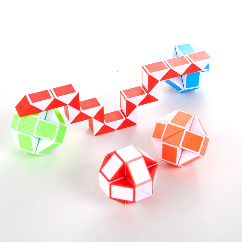 Magic Snake Ruler Puzzle Antistress Cube Twist Snake Folding Educational Toy Kids Child Magic Ruler Cube Intellectual Train Toy