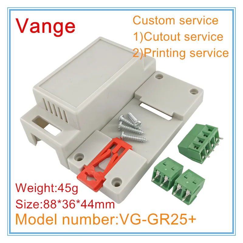 Vange terminal block junction box 88*36*44mm ABS plastic enclosure din rail box