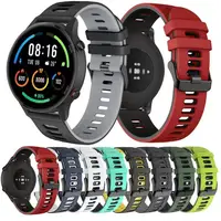 Correa deportiva de 20mm y 22mm para Samsung Galaxy Watch 7-FE-6-5-pro-4-Classic band 40mm 44mm pulsera de silicona huawei watch GT 5/4/3/2