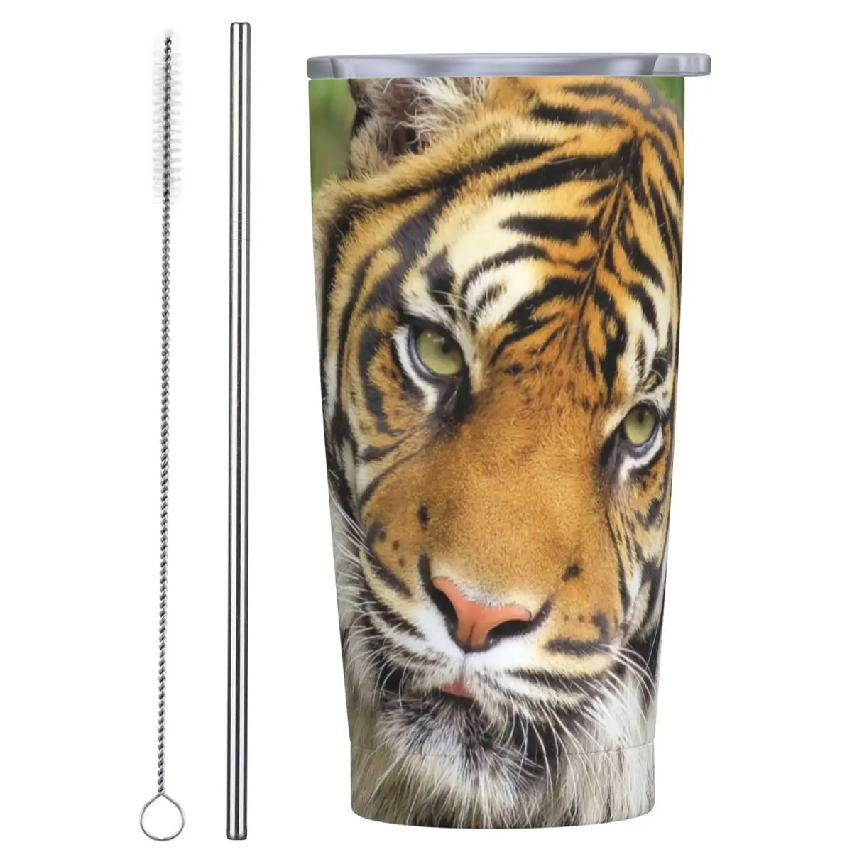 The Real Tiger King Stainless Steel Tumbler Animal Camping Mugs Cup Coffee Mug Insulated Cold and Hot Milk Tea Water Bottle