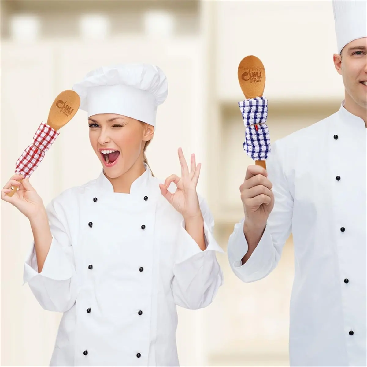 2026 Trend 3pcs Chili Cook Off Prizes, 1st 2nd 3rd Place Wooden Spoon Award Cooking Trophy Set Chili Cookoff Decorations