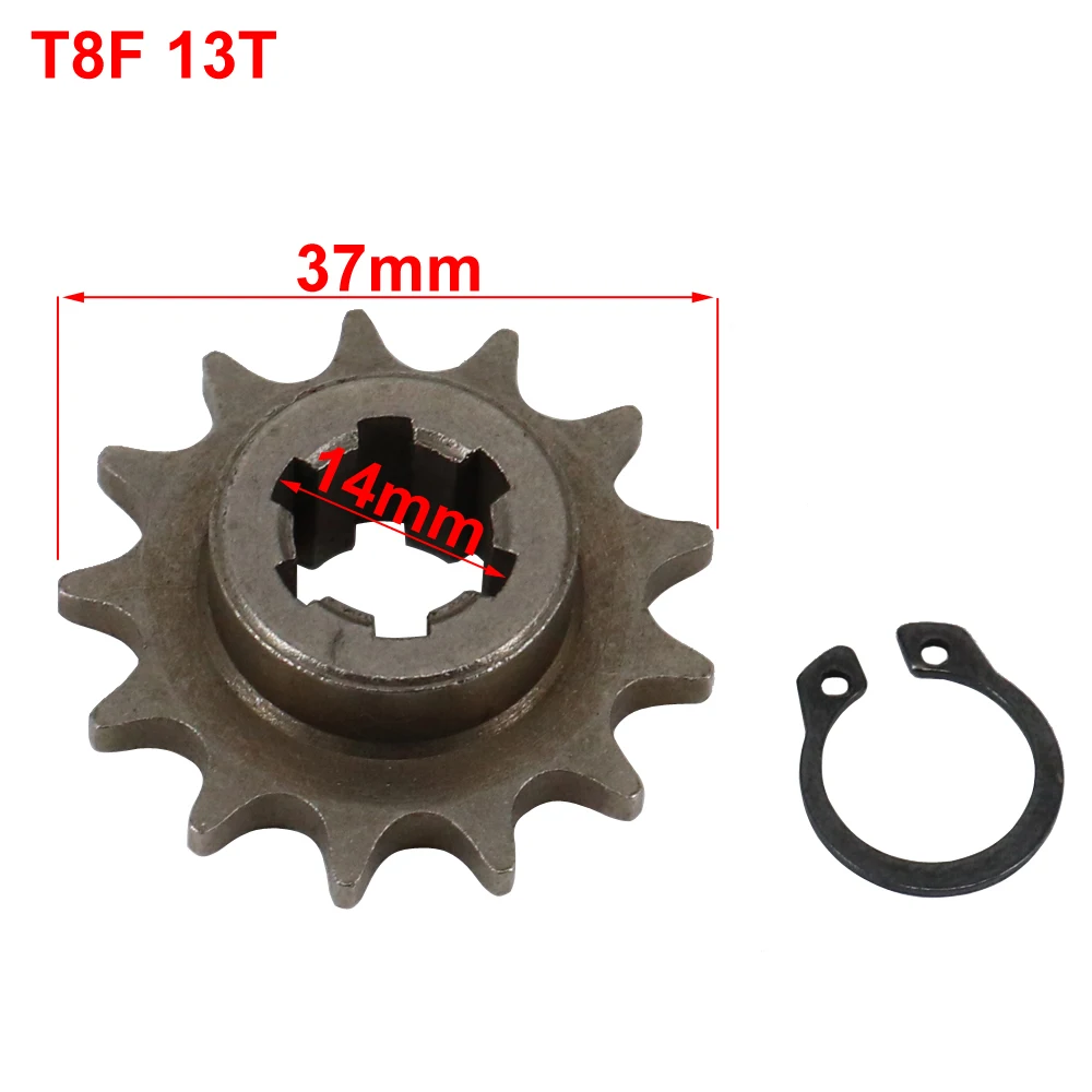 T8F 11T 14T 17T 20T Tooth Front Clutch Gear Box Pinion Sprocket for 47cc 49cc 2 Stroke ATV Quad Dirt Pocket Mini Motor Bike