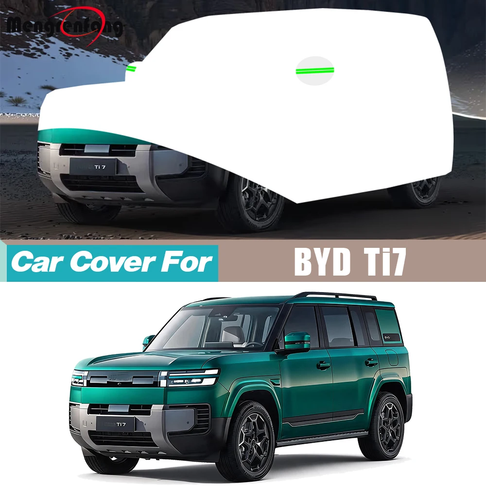 Autoabdeckung für BYD Ti7 2025-2027 SUV Outdoor Sonnenschutz Regen- und Schneeschutz Lackschutzabdeckung