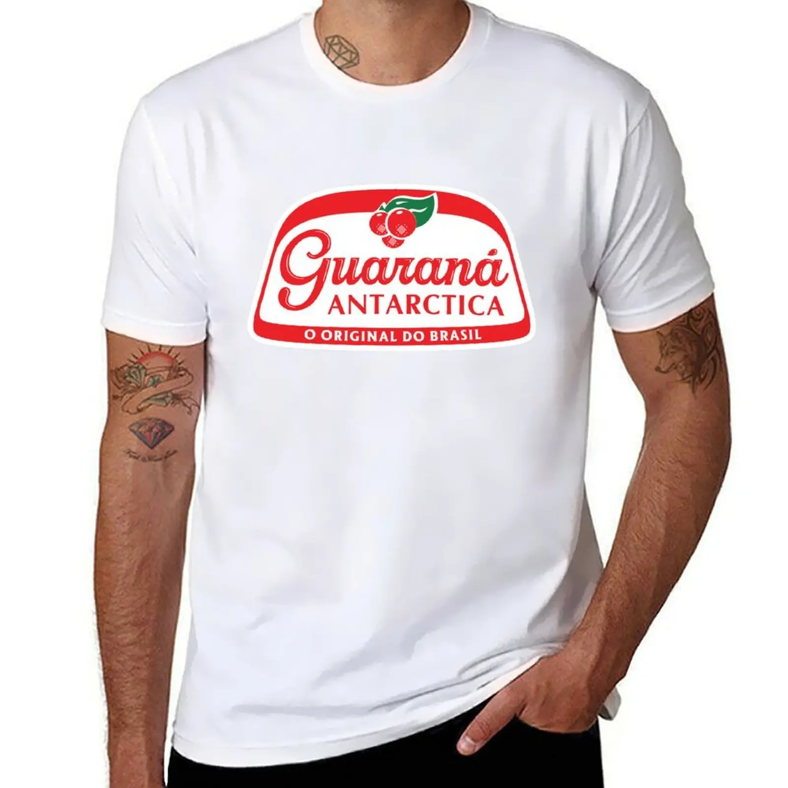 Camiseta Guarana Antártida, camiseta de diseñador para hombre, Camiseta de algodón