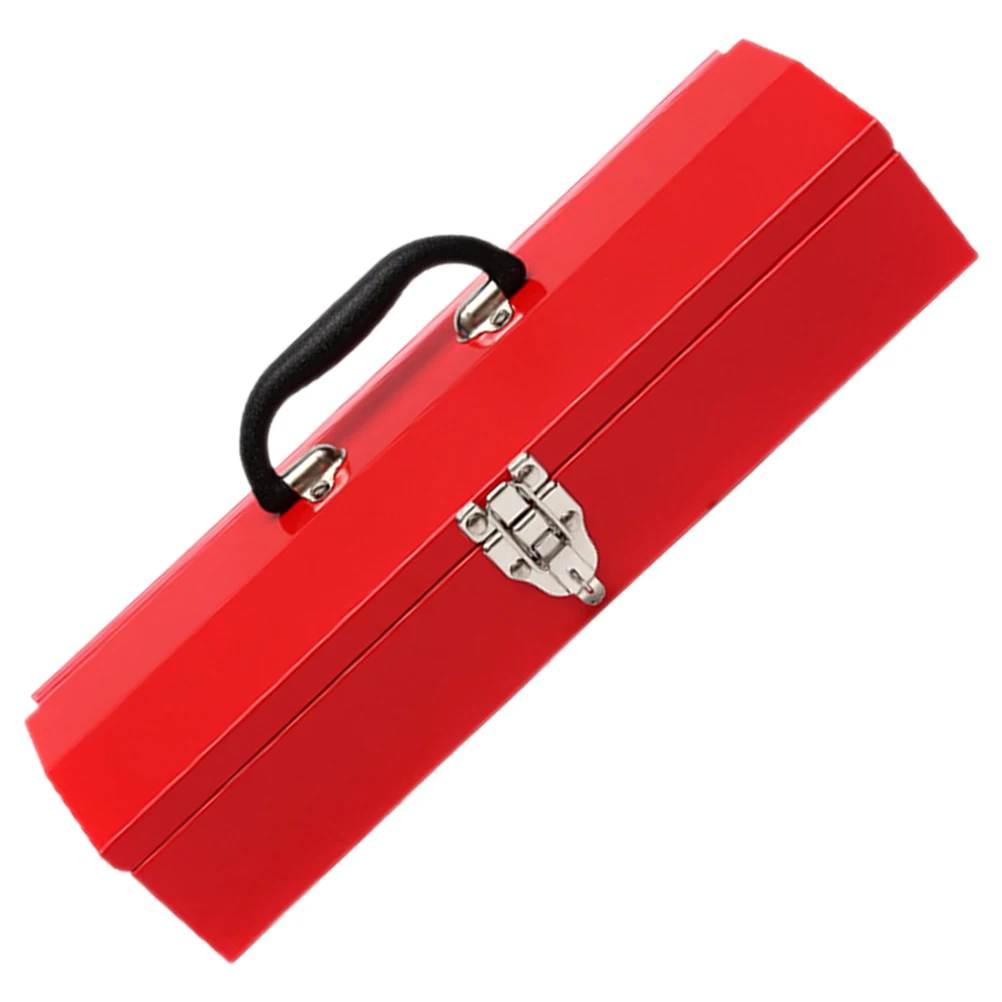 منظم ميكانيكا صندوق الأدوات، حافظة معدنية قوية، حاوية تخزين أدوات شديدة التحمل لورشة المرآب المنزلية