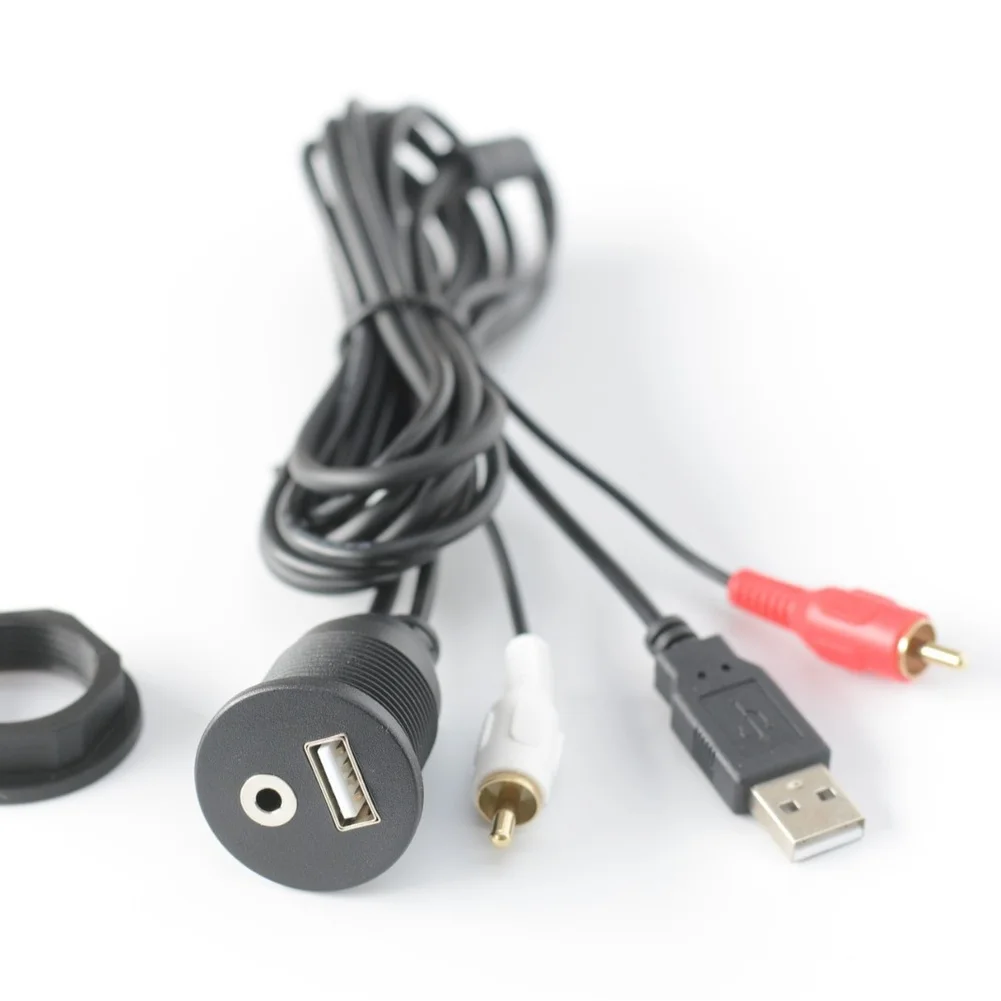 Vehicle Audio Converter Car Usb Aux Panel For Car Interior Upgrade Abs Plastic Material For Car Dashboard Black
