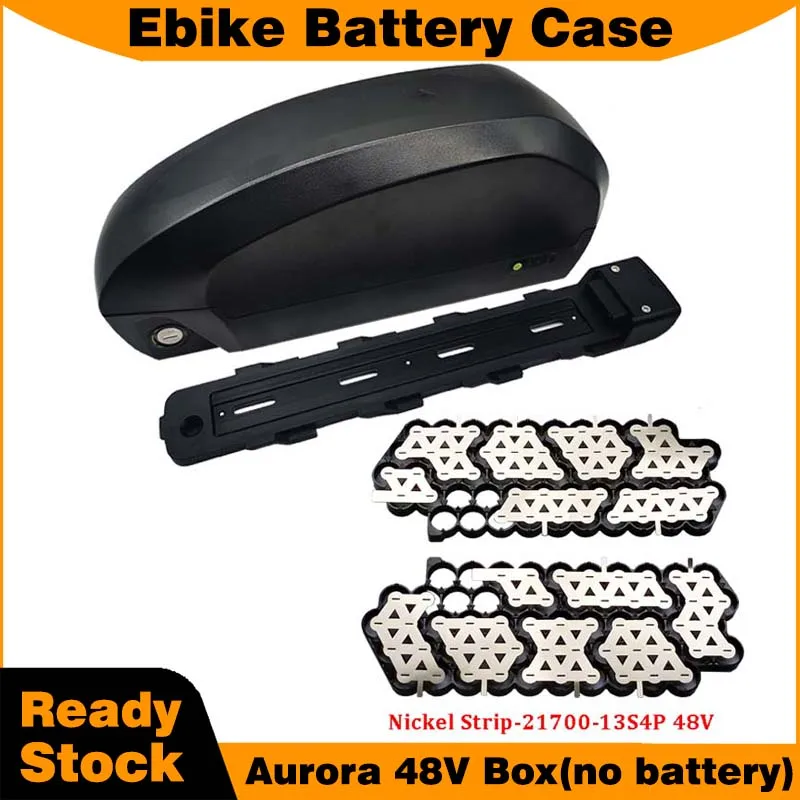

13S4P 21700 Ebike battery box 48V Aurora Battery case for battery pack without battery Fuel Tank Style Plastic for Super73