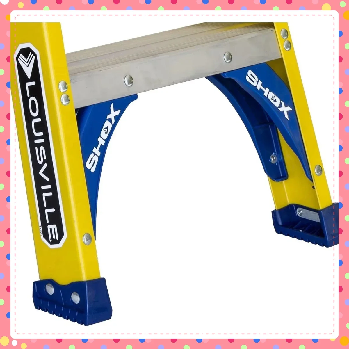 Escalera de fibra de vidrio de 5 pies de 250 lb, escalones no conductores y antideslizantes, para contratistas y electricistas